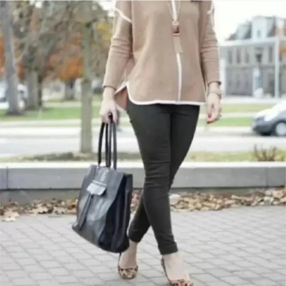 J.Crew Dark Olive Back Zip Pants